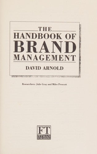 The Handbook of Brand Management - Bokia.no