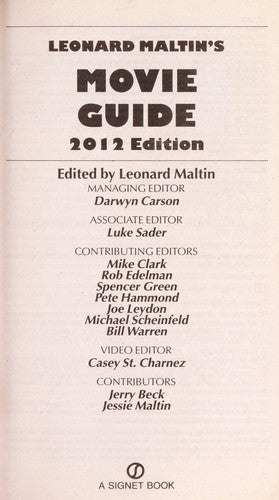 Maltin's movie guide 2012 (Pocket) - Bokia.no