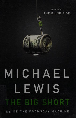 Bokcover av "The Big Short: Inside the Doomsday Machine", en innbundet finans- og økonomibok med tittel og forfatter.