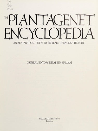 The Plantagenet Encyclopedia - Bokia.no