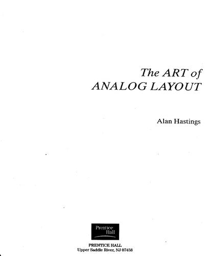 The Art of Analog Layout - Bokia.no
