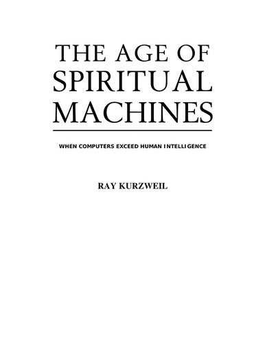 The Age of Spiritual Machines - Bokia.no