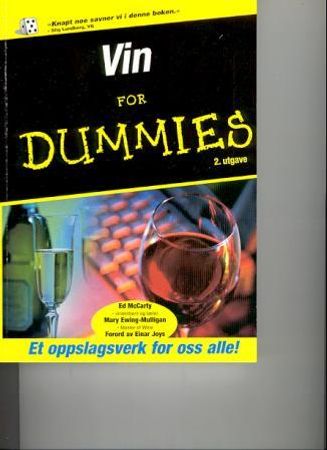 Vin for dummies 9788277721583 Ed McCarthy Mary Ewing-Mulligan Brukte bøker