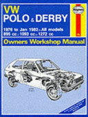 VW Polo & Derby Owners Workshop Manual 9780856969249 K. F. Kinchin John Harold Haynes Brukte bøker