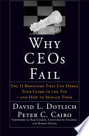 Why CEOs Fail 9780787967635 David L. Dotlich Peter C. Cairo Brukte bøker