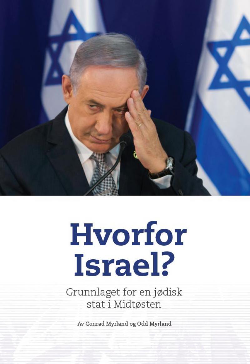 Bokcover for "Hvorfor Israel?" av MIFF forlag, viser en bok med tittelen og en jordglob i bakgrunnen.