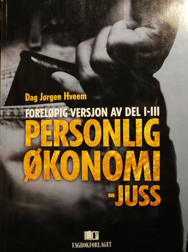 Personlig økonomi og juss i del I-III, Fagbokforlaget, økonomi, finans og næringsliv, bokcover eller sidebilde