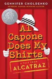 Bokomslag for "Al Capone Does My Shirts" av Bokia.no, med boktittel og illustrasjon på forsiden.