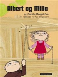 Illustrasjon av Albert og Milla, barne- og ungdomsbok fra Cappelen Damm med fargerik omslagsillustrasjon.