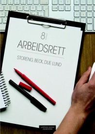 Jus innen arbeidsrett, Cappelen Damm, bokomslag med tittel og juridisk design, fokus på arbeidsrettslig innhold.