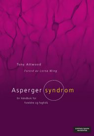 Bokomslag for Asperger syndrom: en håndbok for foreldre og fagfolk, psykologibok utgitt av Damm, med tittel og design.