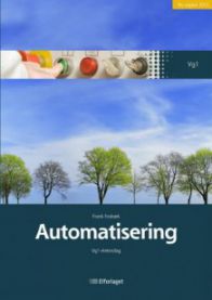 Automatisering Vg1 elektrofag VGS-lærebok fra Elforlaget, viser elektriske komponenter og automatiseringsutstyr.
