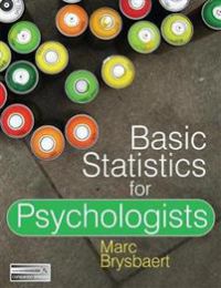 Bokomslag for Basic Statistics for Psychologists Pocket av Red Globe Press, viser psykologi og statistikkillustrasjoner.
