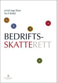 Illustrasjon av Gyldendal Bedriftsskatterett innen bedriftsøkonomi, viser bokomslag med tittel og forfatterinformasjon