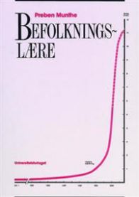 Befolkningslære bok innen samfunnsøkonomi av Universitetsforlaget, vises med tittel og forside på et bilde.