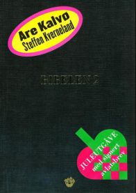 Bibel 2 i lommeformat fra Samlaget, humoristisk utgave med humoristiske illustrasjoner og tekst, liten og bærbar.