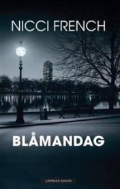 Omslagsbilde av Cappelen Damms innbundne roman Blåmandag, med tittel og forfatter på forsiden.