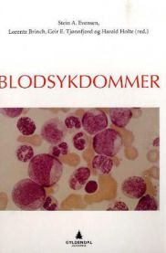 Bilde av medisinske bøker om blodsykdommer fra Gyldendal, med fokus på ulike blodsykdommer og sykepleie.