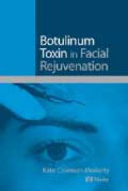 Botulinum toxin for ansiktsforyngelse, Elsevier medisinsk bok, viser injeksjonsscene med ansiktsområder i fokus.