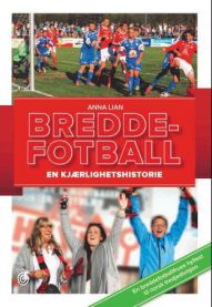Breddefotball: en kjærlighetshistorie bok av Kagge, innbundet, med fotballrelaterte bilder på forsiden
