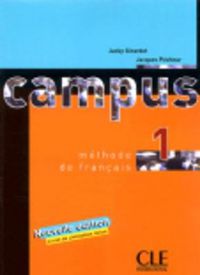Campus 1 metode de fransk og livret de civilisation fra Cle International, pocketutgave for språklæring og kulturstudier