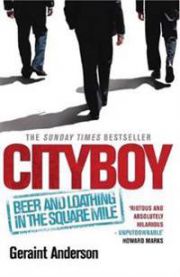 Bokomslag for Cityboy: Beer and Loathing in the Square Mile av Bokia.no, pocketutgave med fargerikt design og tittel.