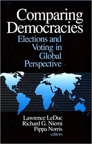 Bokomslag for "Comparing Democracies: Elections and Voting in Global Perspective" innen politikk, publisert av Sage Publications