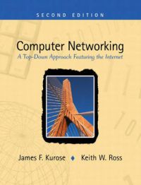 Bilde av datanettverksbok, Computer Networking av Pearson, innen data- og informasjonsteknologi, viser nettverksutstyr og kabler