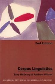 Bok om korpuslingvistikk med tittelen "Corpus Linguistics (Pocket)" fra Bokia.no, viser en åpen bok med tekst og diagrammer.