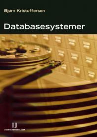 Database system fra Universitetsforlaget, illustrasjon av datastruktur og informasjonsteknologi for databehandling.