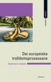 Bilde av bokens cover for "Dei europeiske trolldomsprosessane", en historiebok utgitt av Samlaget.