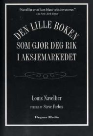 Bokomslag for "Den lille boken som gjør deg rik i aksjemarkedet" av Hegnar Media, en finansiell bok om aksjeinvestering.
