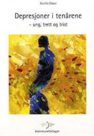 Tenåringsdepresjoner illustrasjon med ung person som ser trist og frustrert, relatert til psykologiboken fra Kommuneforlaget.