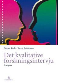 Kvalitativt forskningsintervju illustrasjon med notatblokker og intervjuspørsmål, Gyldendal forskning og informasjon