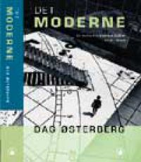 Innbundet filosofi bok "Det Moderne: Et Essay Om Vestens Kultur 1740-2000" fra Gyldendal med åpen bok og tekstsider