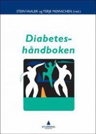 Klar diabeteshåndbok fra Gyldendal med medisinske råd og sykepleietips for diabetesbehandling.
