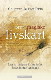 Bok om personlig utvikling og indre landskap, Cappelen Damm, med tittel Ditt magiske livskart i pocketformat.