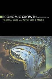 Bokomslag for "Economic Growth" innen samfunnsøkonomi av MIT Press, viser økonomisk vekstgraf og boktittel.