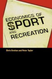 Bokomslag for "Economics of Sport and Recreation" av Taylor & Francis, viser sport og rekreasjonsøkonomi.