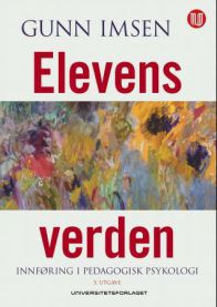 Elevens verden pedagogikkbok fra Universitetsforlaget, viser bokomslag med fargerike illustrasjoner og tittelen tydelig.