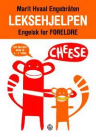 Kagge Leksehjelpen Engelsk for foreldre, pocketutgave, barneskole, veiledning i engelsk for foreldre, viser bokomslag
