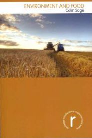Bokomslag for Environment and Food (Pocket) innen miljøvitenskap, publisert av Taylor & Francis, med grønn og jordnær design.