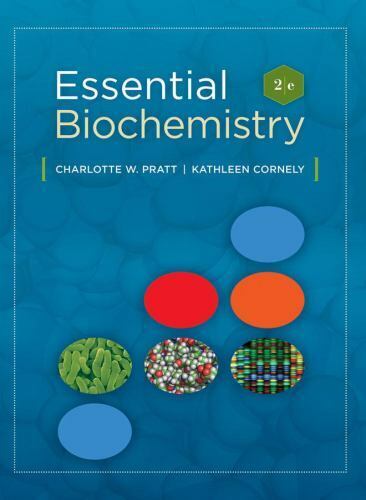 Bokomslag for Essential Biochemistry, en innbundet lærebok innen biokjemi, utgitt av John Wiley & Sons.