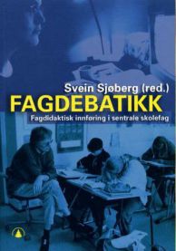 Fagdebatikk: fagdidaktisk innføring i sentrale skolefag, pedagogikkbok fra Gyldendal, vises med åpen bok og notatpapir