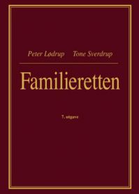 Familieretten jus fra Peter Lødrup og Tone Sverdrup, vises i glassflaske på kjøkkenbenk med rettsrelaterte bøker i bakgrunnen.