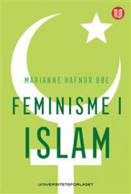 Bokomslag for "Feminisme i islam" av Universitetsforlaget, viser en åpen bok med islamrelatert design og symboler.