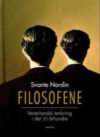 Bokomslag for Filosofene: Vesterlandsk tenkning siden 1900 av Dreyer, innbundet, med bilde av filosofer og tekst.
