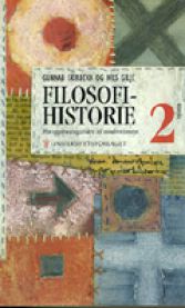 Bilde av Filosofihistorie 2, en bok om filosofi fra Universitetsforlaget, viser forsiden med tittelen og designen.