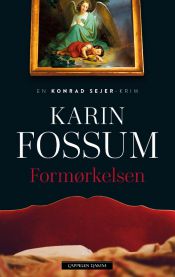 Innendørs bilde av romanen Formørkelsen av Cappelen Damm, med omslag og tittel synlig.
