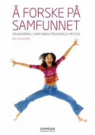 Bilde av en bokomslag for "Å forske på samfunnet" av Cappelen, om samfunnsvitenskapelig forskning og metode.